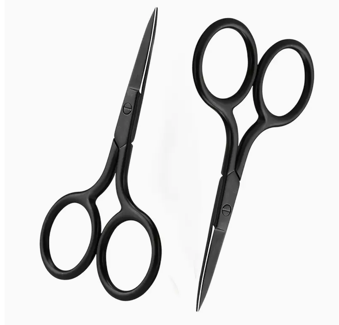 Eyelash Scissors Black Fishing Line Trimmer Stainless Steel