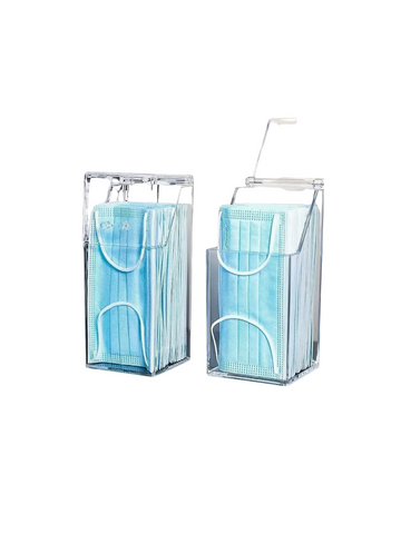 Acrylic Face Mask Holder With Lid - Dustproof, Transparent Storage